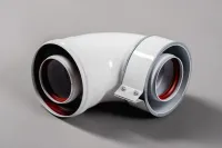 Отвод 90 град. коаксиальный начальный d 60-100 мм для всех котлов BAXI кроме ECO Classic / ECO Nova Baxi MT71410142 Москва