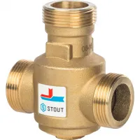 Клапан термостатический смесительный G 1 1/4' НР 55гр STOUT RG008Q0C9DU4KE Москва