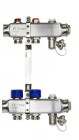 Коллекторная группа SSM-2R set 2 контура 1'X3/4' с термостатическими клапанами и кронштейнами Ridan 088U0972R