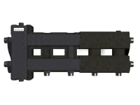 Коллектор с гидрострелкой BM-60-3D.EPP на 3 контура G1', с термоизоляцией до 60 кВт, ст. 09Г2С Gidruss BM 6002T 20 Москва