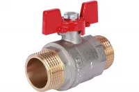 Кран шаровой 1 НР/НР, ручка бабочка Rommer RG008UB5BRCHG8