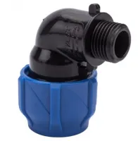 Отвод компрессионный присоединительный ПНД НР 20х1/2 (180/45) Valfex 1210012420012 Москва