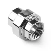 Соединение разъемное прямое резьбовое хромированное, В 1 x 1 PRO AQUA 20-f25-f25cr