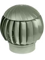 Турбина ротационная вентиляционная (нанодефлектор) из ABS пластика D160, цвет Silver ERA 00-99004516 Москва