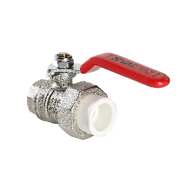Кран шаровой 20 х 1/2' ВР латунный с переходом на полипропилен PPR белый VALTEC PV7422004