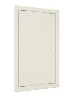 Люк-дверца ревизионная с ручкой, из ABS пластика 268х418 и с фланцем 246х396 , цвет Слоновая кость EVECS 23189