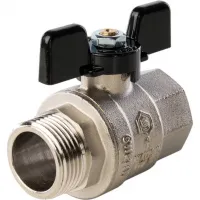 Кран шаровой 1' ВН ручка бабочка STOUT RG008Q0BRMBK1H Москва