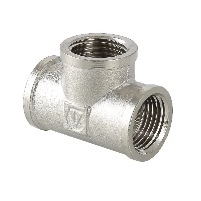 Тройник ВВВ 1/2'х1/2'х1/2' никелированный VALTEC S13010004