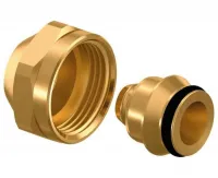 Адаптер зажимной Flex-X PE-X 20x2,0-3/4'ВР евроконус, латунный Usystems 1135969 Москва