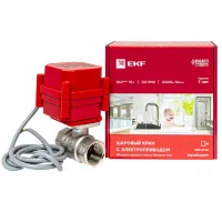 Кран шаровой с электроприводом 3/4 дюйма AquaExpert 220V EKF AquaExpert-valve-3/4 Москва