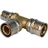 Тройник переходной 26х26х20 для металлопластиковых труб прессовой STOUT RG008S9C1AQ95F