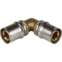 Угольник 20 90 град., пресс, для металлопластиковых труб STOUT RG008S9C4A0SUS
