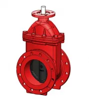Задвижка с обрезиненным клином DN250 PN16 для систем пожаротушения, EPDM, F4, под электропривод, корпус чугун TECOFI VOC4241CMR-00EP0250