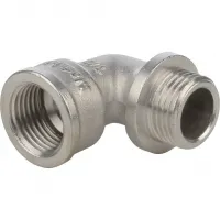 Угольник НВ 1/2 с упором, никелированный STOUT RG008Q0QSSSAI5