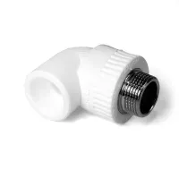Угольник 25x3/4' НР комбинированный, полипропиленовый, белый PRO AQUA PA27014P Москва