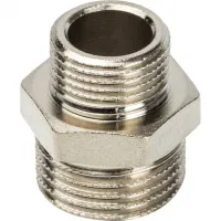 Ниппель НН 1/2'х3/8' переходной, никелированный STOUT RG008Q0OCNNV5J