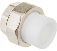 Муфта разъемная 50x1 1/2' ВР полипропиленовая PPR белая Valfex 10155040 Москва