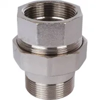 Сгон разъемный ВН 1'1/2 прямой (американка), никелированный STOUT RG008Q1DK0CPUS Москва