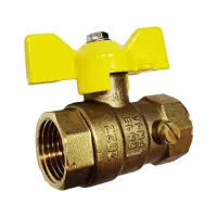 Кран шаровой латунный для манометра Ду 15 Ру 16 ГАЗ бабочка LD Pride LD 44.350.15.2 Москва