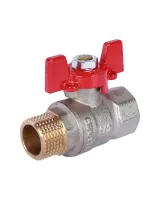 Кран шаровой 1/2 ВН/НР, ручка бабочка Rommer RG008UB5BCMLC4 Москва