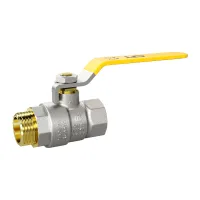 Кран шаровой латунный никелированный Ду50 Ру25 (2') ВР/НР GAS (рычаг стальной) LD Pride LD Pride 47.50.В-Н.Р GAS (рычаг стальной)