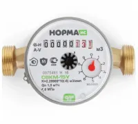 Счетчик универсальный 1/2' 80 мм с комплектом присоединения с ОК СВКМ-15У Норма ИС УФ-00001427 Москва