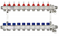 Коллекторная группа SSM-10RF set 10 контуров 1' x 3/4' с расходомерами и кронштейнами Ridan 088U0960R